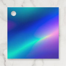 Para Recuerdos Etiquetas de regalo de arte metálico colorido