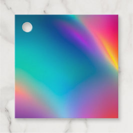 Para Recuerdos Etiquetas de regalo de arte metálico colorido