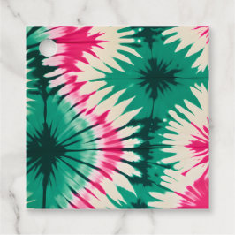 Para Recuerdos Etiquetas de regalo de arte teñido con colores
