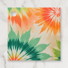 Para Recuerdos Etiquetas de regalo de arte teñido con colores