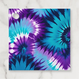 Para Recuerdos Etiquetas de regalo de arte teñido con colores