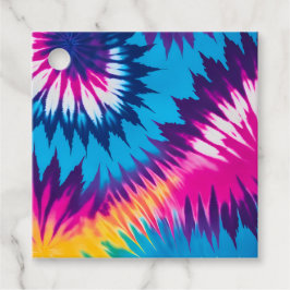 Para Recuerdos Etiquetas de regalo de arte teñido con colores