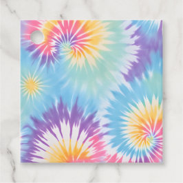 Para Recuerdos Etiquetas de regalo de arte teñido con colores