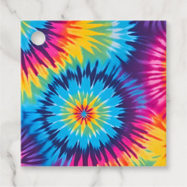 Para Recuerdos Etiquetas de regalo de arte teñido con colores
