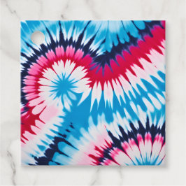 Para Recuerdos Etiquetas de regalo de arte teñido con colores