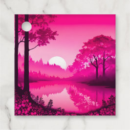 Para Recuerdos Etiquetas de regalo de Batik Forest Art