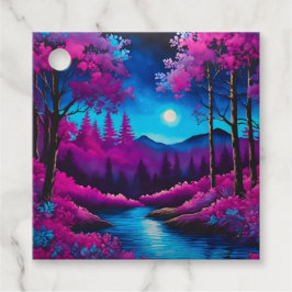 Para Recuerdos Etiquetas de regalo de Batik Forest Art