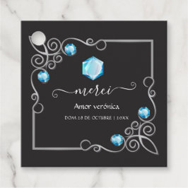 Para Recuerdos Etiquetas de regalo de boda de diamante
