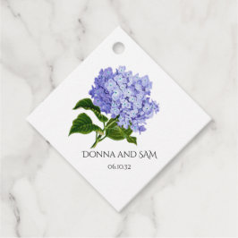 Para Recuerdos Etiquetas de Regalo de Boda de Hortensias Florales