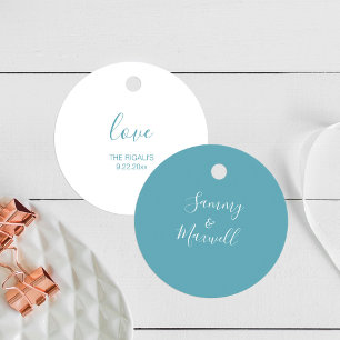 Para Recuerdos Etiquetas de Regalo de Boda en la Playa Simples