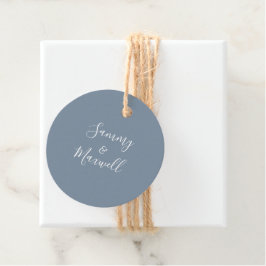 Para Recuerdos Etiquetas de Regalo de Boda en Playa Azul Polvorie
