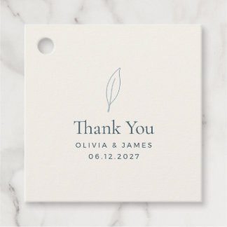 Para Recuerdos Etiquetas de regalo de boda minimalista Rama de Ol