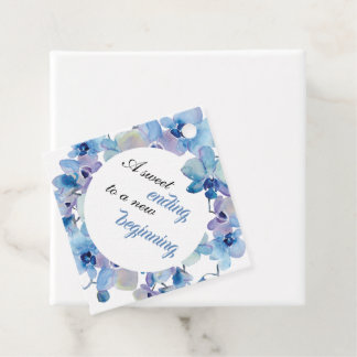 Para Recuerdos Etiquetas de Regalo de Boda | Orquídea Azul