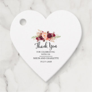 Para Recuerdos Etiquetas de regalo de boda personalizadas de colo