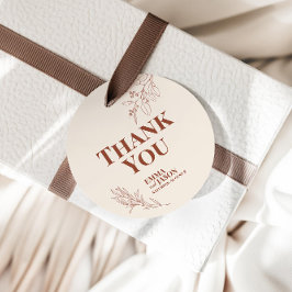 Para Recuerdos Etiquetas de regalo de Boho Floral Boda