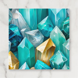 Para Recuerdos Etiquetas de regalo de cristal de roca coloridas