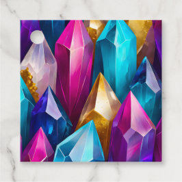 Para Recuerdos Etiquetas de regalo de Crystal Art de Rock colorid