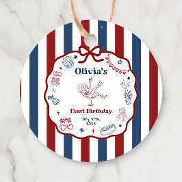 Para Recuerdos Etiquetas de regalo de fiesta de cumpleaños dibuja