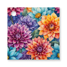 Etiquetas de regalo de flores de jardín de campo c