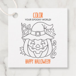 Para Recuerdos Etiquetas de regalo de Halloween coloridas