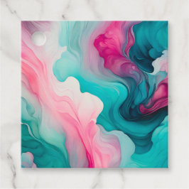 Para Recuerdos Etiquetas de Regalo de Humo Colorido Arte