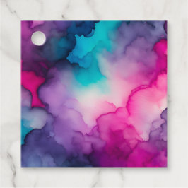 Para Recuerdos Etiquetas de Regalo de Humo Colorido Arte