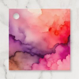 Para Recuerdos Etiquetas de Regalo de Humo Colorido Arte