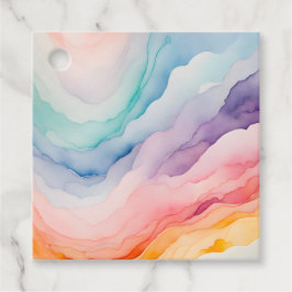 Para Recuerdos Etiquetas de Regalo de Humo Colorido Arte