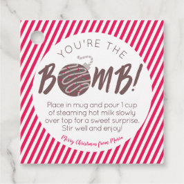 Para Recuerdos Etiquetas de regalo de la bomba de chocolate calie