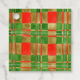 Para Recuerdos Etiquetas de regalo de la plaza MAC GREGOR TARTAN