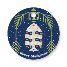 Etiquetas de regalo de Navidad con encanto antiguo