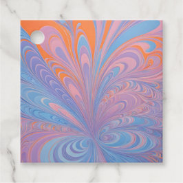 Para Recuerdos Etiquetas de regalo de pincel de arte de psicodeli