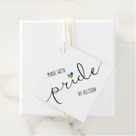 Para Recuerdos Etiquetas de regalo de tipografía de corazón de ar
