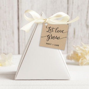 Para Recuerdos Etiquetas de regalo 'Deja que el amor crezca', eti