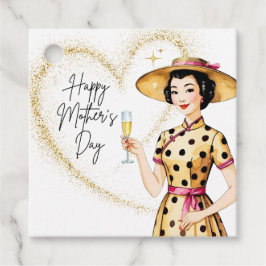 Para Recuerdos Etiquetas de regalo del Día de la Madre - Dama asi