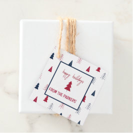 Para Recuerdos Etiquetas de regalo/fiavor de Blue Berry Holiday