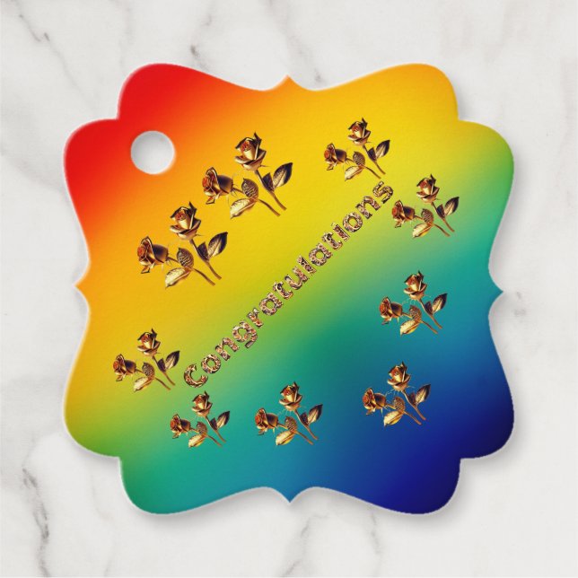 Para Recuerdos Etiquetas de regalo LGBTQ (Anverso)