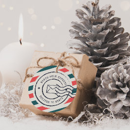 Para Recuerdos Etiquetas de regalo personalizadas Vintage North P