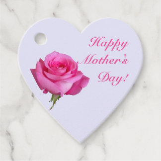 Para Recuerdos Etiquetas de regalo rosa rosado del Día de la Madr