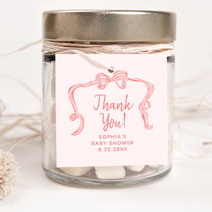 Para Recuerdos Etiquetas favoritas de Baby Shower Chica de barrid