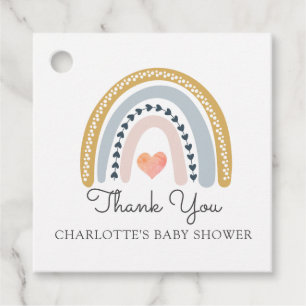 Para Recuerdos Etiquetas favoritas de Baby Shower con arco iris
