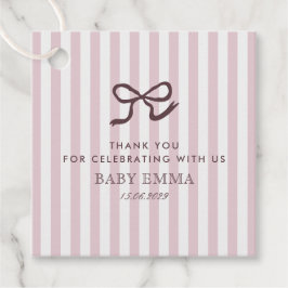 Para Recuerdos Etiquetas favoritas de Baby Shower de arco y franj