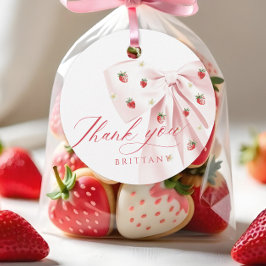 Para Recuerdos Etiquetas favoritas de Baby Shower de Bow Berry Sw