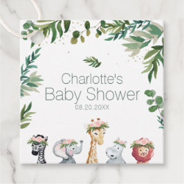 Para Recuerdos Etiquetas favoritas de Baby Shower de la jungla sa