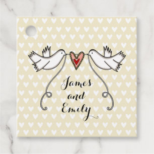 Para Recuerdos Etiquetas favoritas de bodas de palomas blancas pe