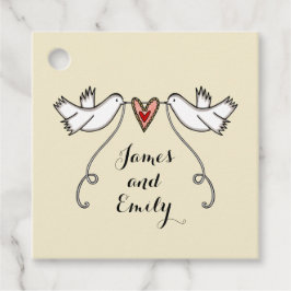 Para Recuerdos Etiquetas favoritas de bodas de palomas blancas pe