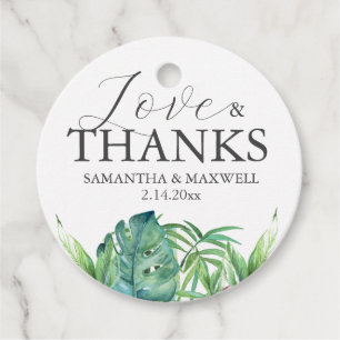 Para Recuerdos Etiquetas favoritas de bodas personalizadas hojas 