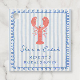 Para Recuerdos Etiquetas favoritas de ducha de bogavante costero