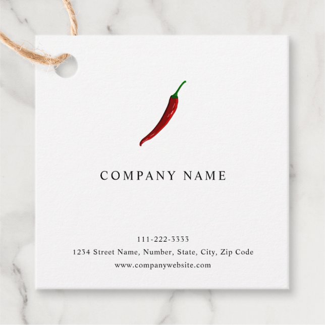 Para Recuerdos Etiquetas favoritas de pepino chile rojo (Anverso)