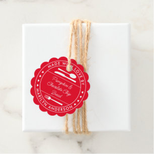 Para Recuerdos Etiquetas favoritas de regalo de comida de comida 